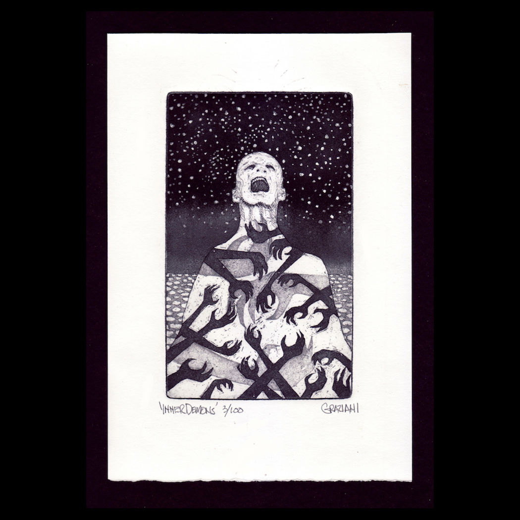 #144 - INNER DEMONS - 9x7 - 2021