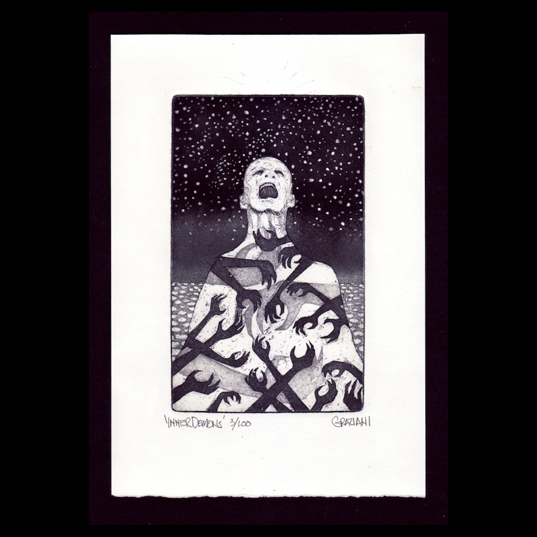 #144 - INNER DEMONS - 9x7 - 2021