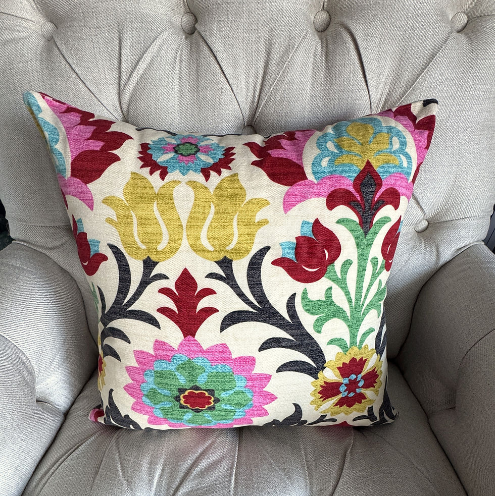 Thumbnail: Vibrant Multicolor Floral Print Accent Pillows