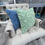 Thumbnail: Emroidered Blue Accent Pillow