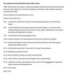 Credits and schedule