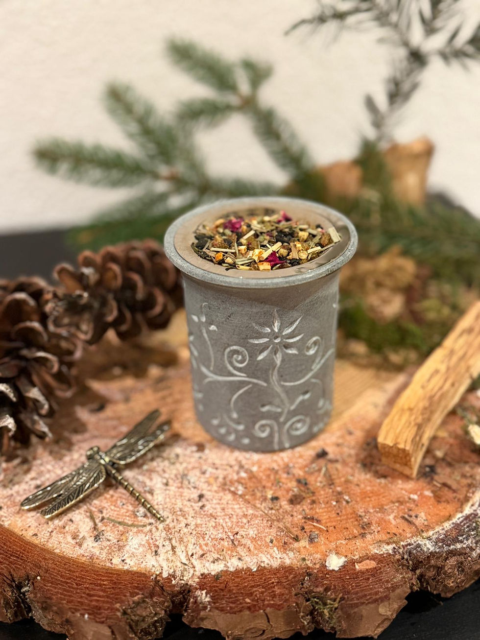 Miniaturbild: Specksteinstövchen Flora