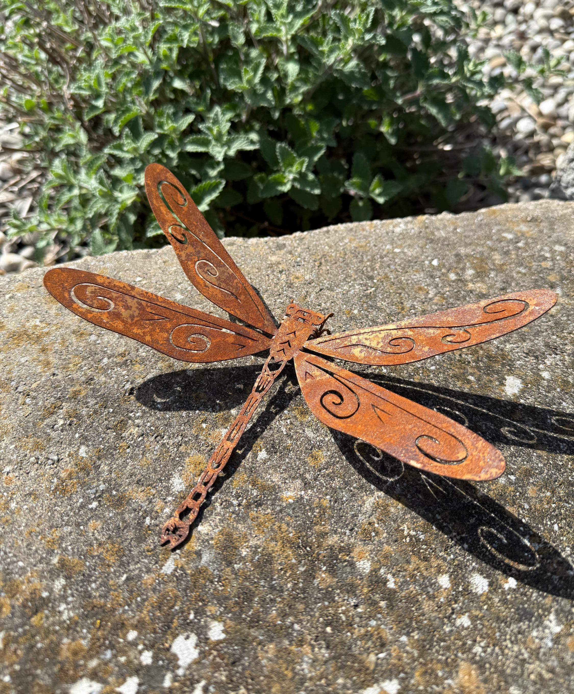 Libellenflug - Gartendeko aus Rostmetall