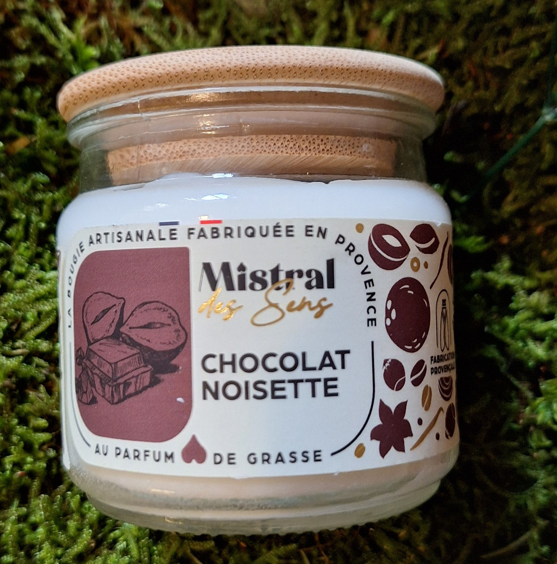 Bougie chocolat noisette