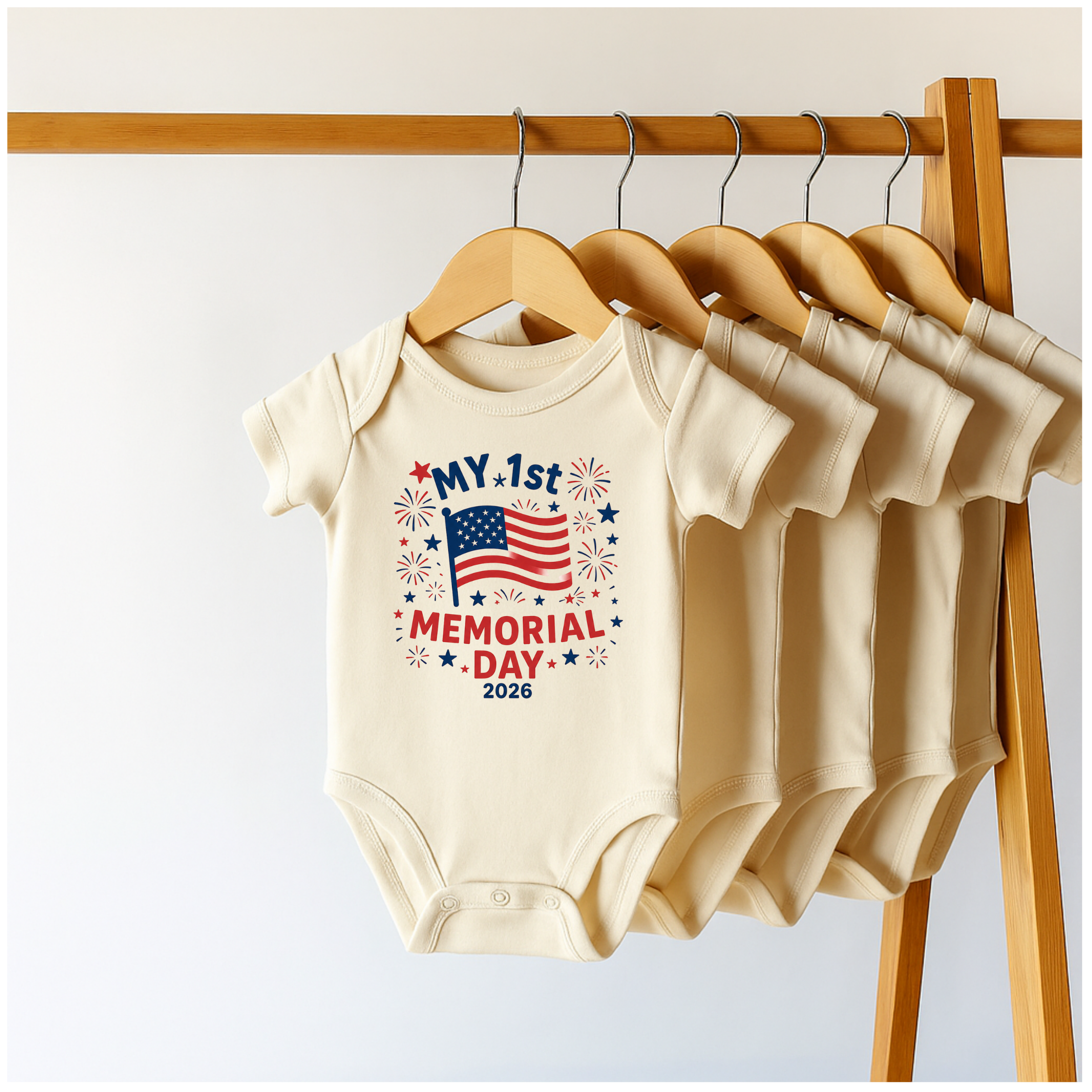 My First Memorial Day 2026 — Flag & Fireworks