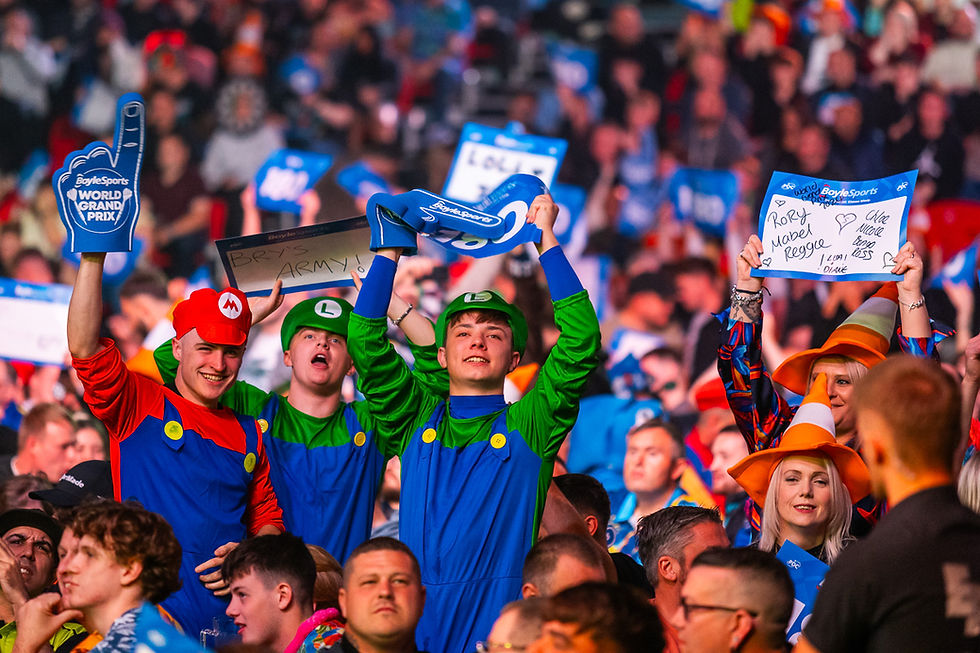 a look back at last year's Boyle Sports Grand Prix of Darts at the Mattioli Arena, Leicester