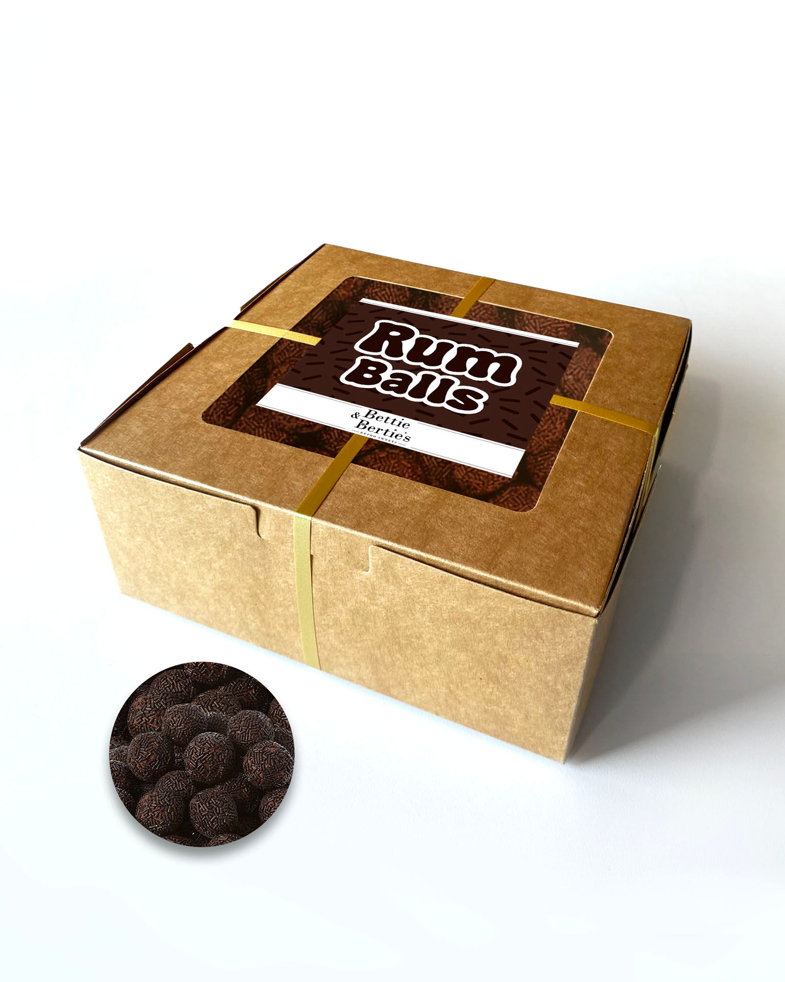 Rum Balls Square Gift Box (large)