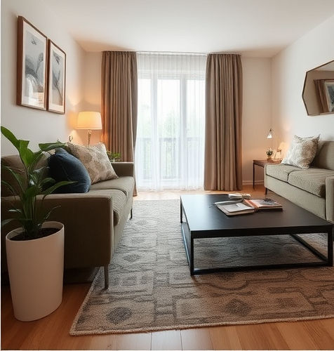 Apartment Luxe Airbnb staging