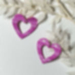 Boucles d'oreilles Coeur Rose Rayonnant