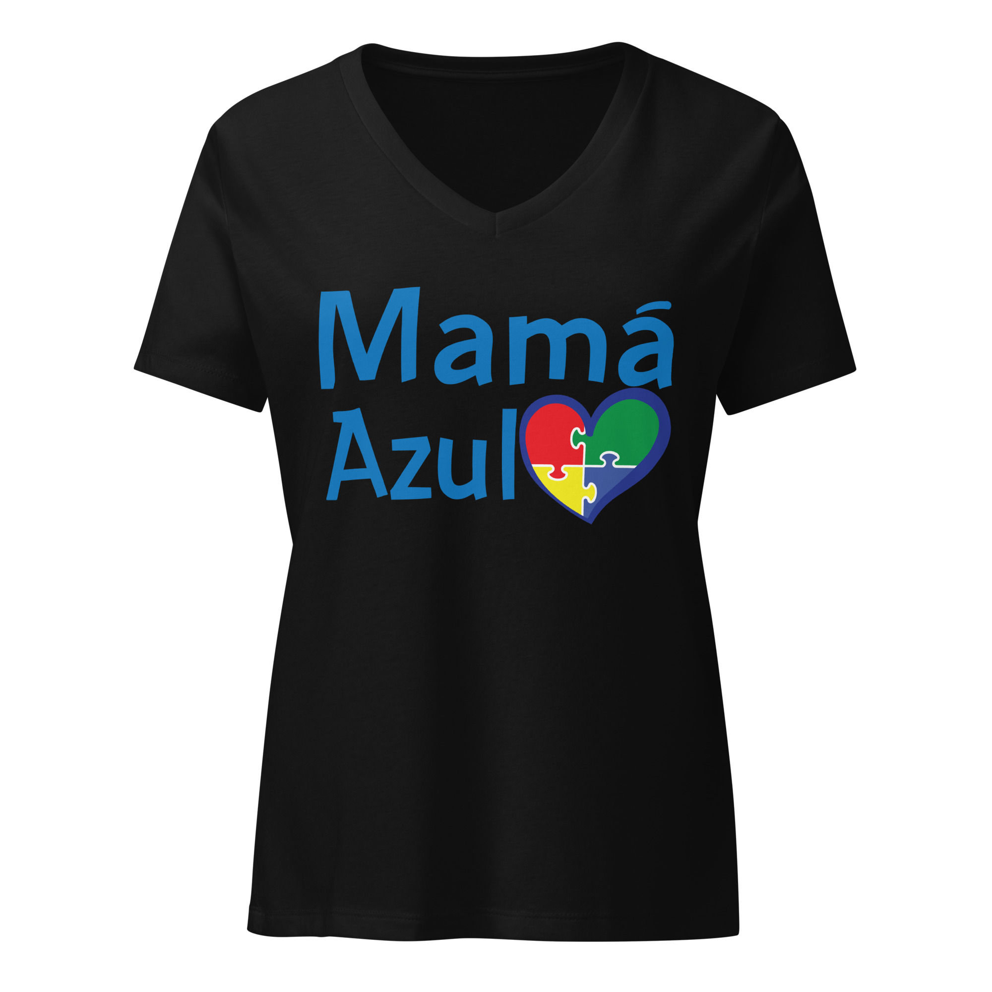 Mama Azul - Women’s Relaxed V-neck T-shirt