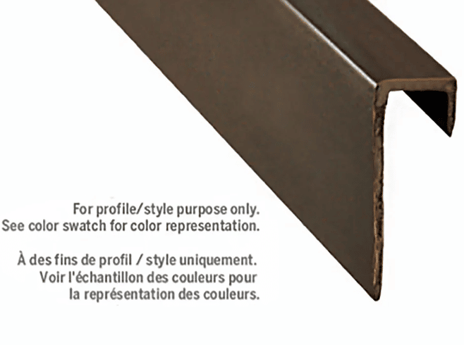 M-D PRO FPCC1020CHA12PS 5/16″ SQUARE VINYL WALL CAP PEEL+STICK CHARCOAL – 7/8″