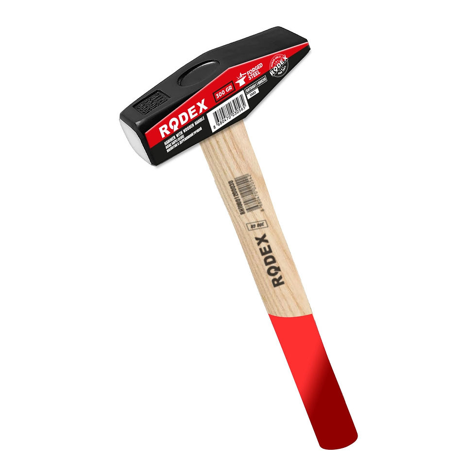 CIOCAN CU MANER DE LEMN, RODEX, 2000GR, FIER FORJAT, 50-58 HRC (CK20) (6/12)