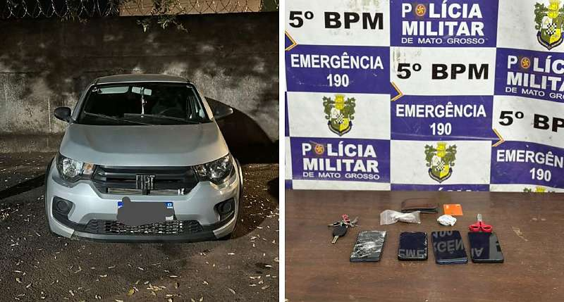Trio é detido após roubo contra motorista de aplicativo em Rondonópolis (MT)