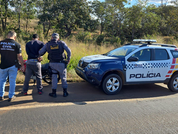 Ação rápida das polícias Militar e Civil prende foragido por feminicídio cometido em Jaciara