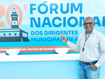 Secretário de Educação de São Pedro da Cipa participa do 20º Fórum Nacional da Undime em Salvador (BA)