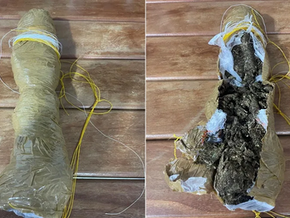 Drone carregado com drogas é interceptado antes de entrar na Penitenciária Mata Grande em Rondonópolis; veja vídeo