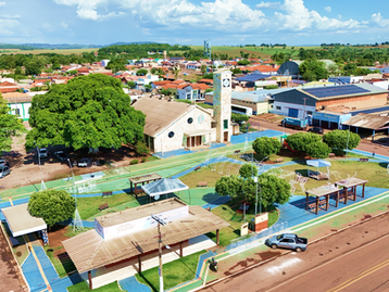 Prefeitura de São Pedro da Cipa prepara Praça Central para a chegada do Papai Noel