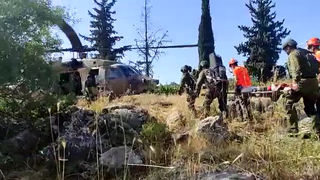 חילוץ באמצעות מסוק לנפגעת טיול ברמת הגולן