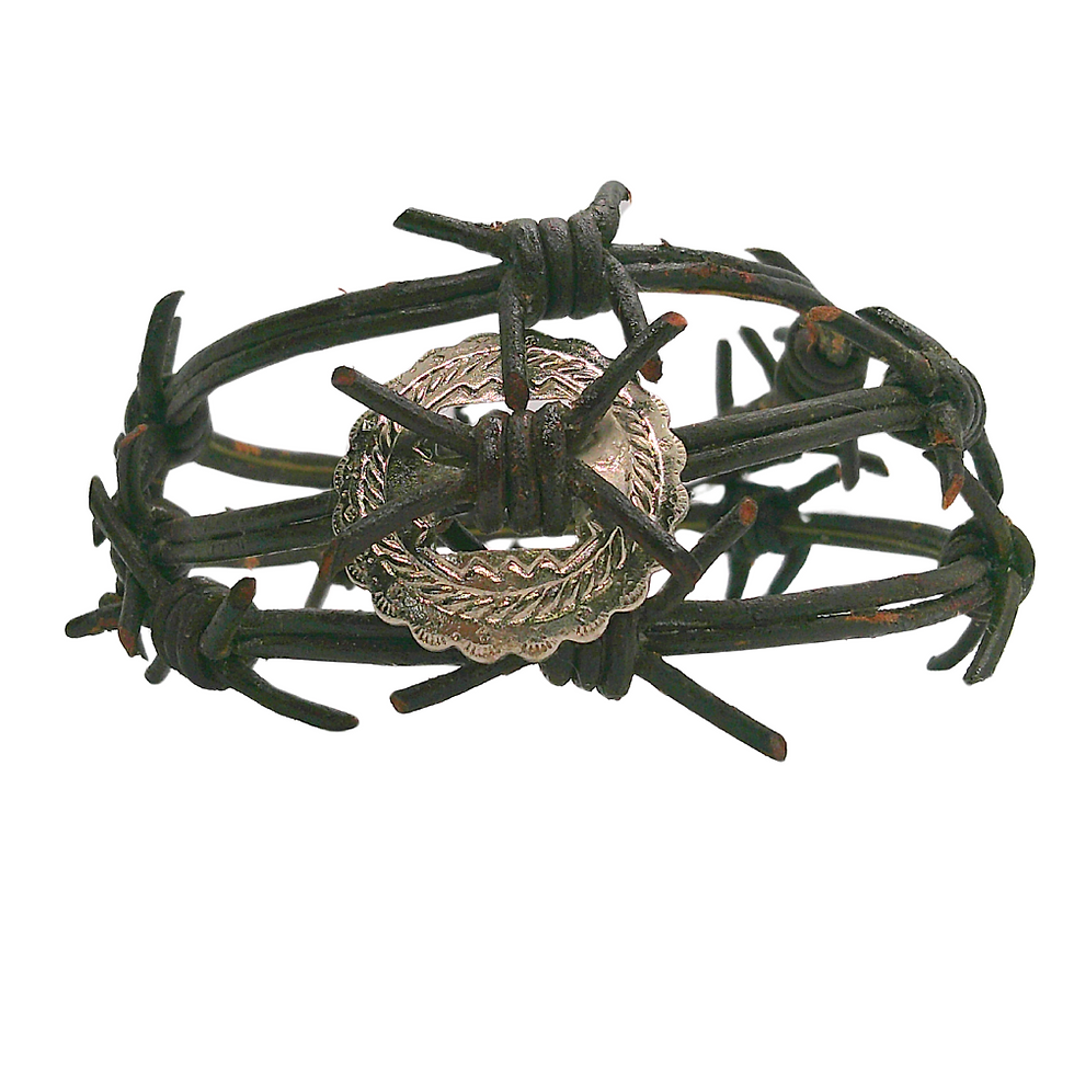 Thumbnail: Silver Concha Southwestern Cuff Bracelet