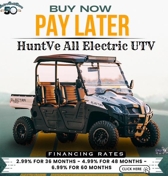 Huntve all-electric 4x4 financing options