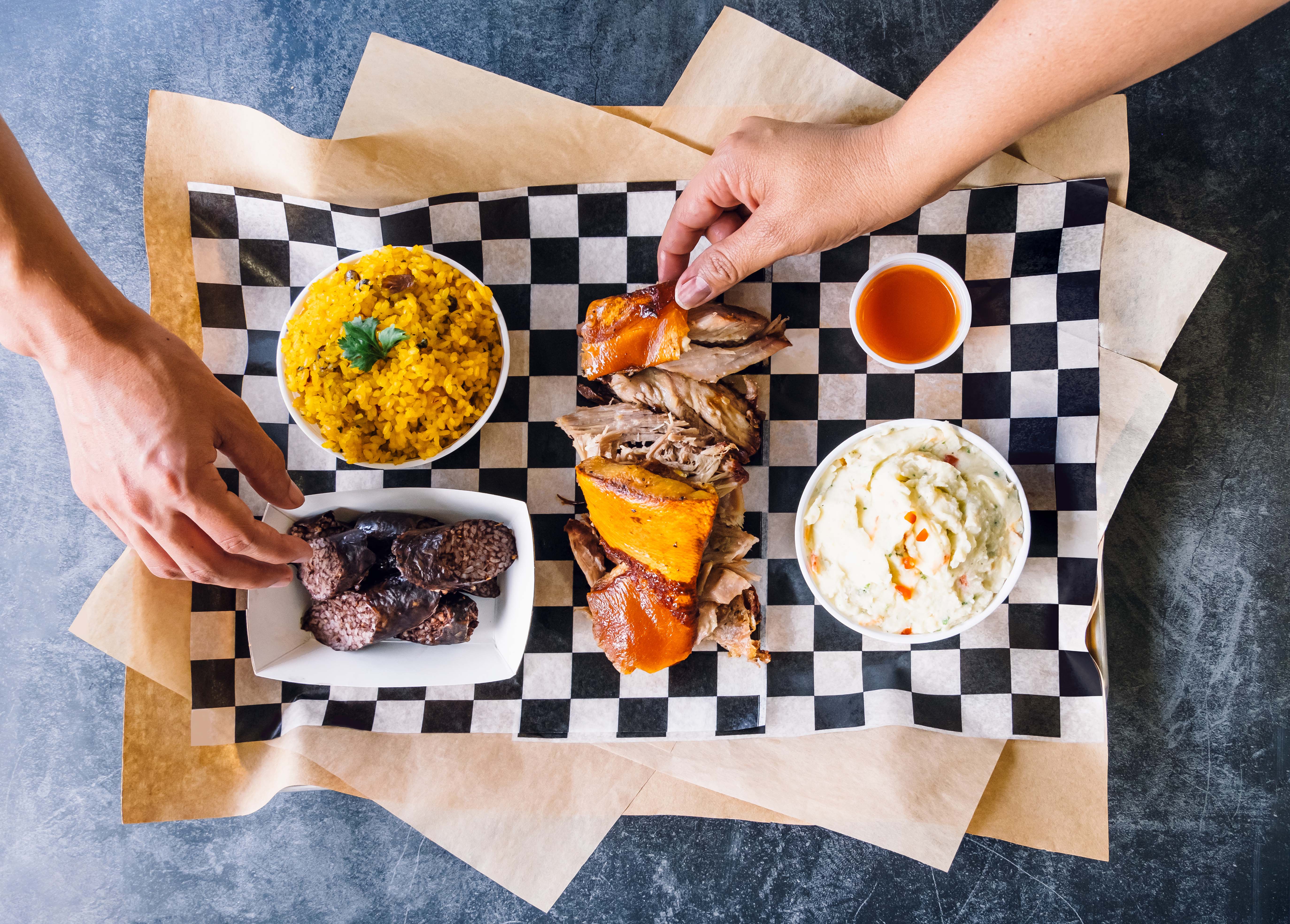 Arranged Food and Objects