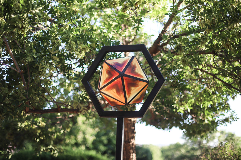Sculpture Walk in Gardens featuring Local Artists of New Mexico