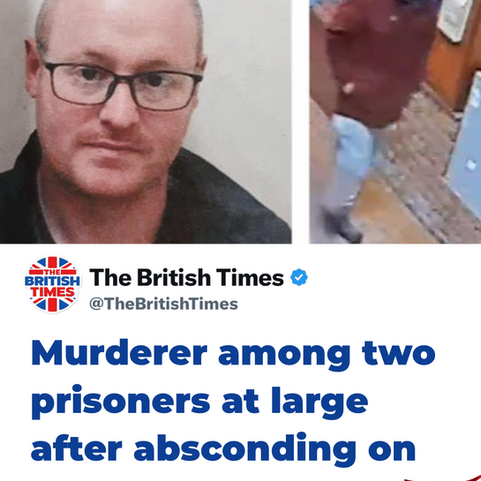 Two prisoners are being hunted by police after absconding from jail on New Year's Day