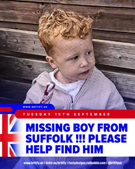 Locals are out in force trying to help find a missing boy who vanished from a #Suffolk playground.