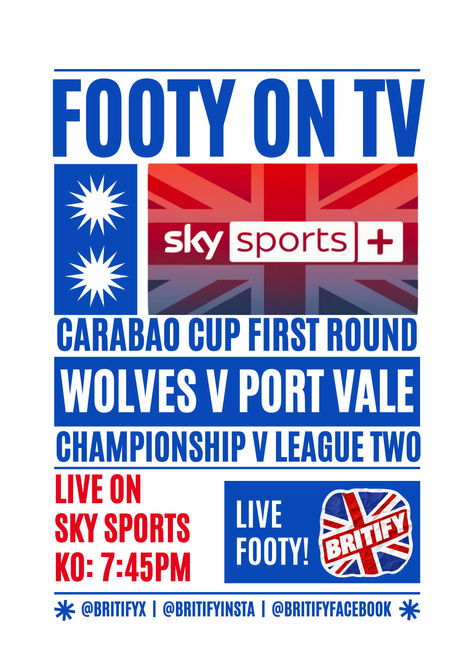 Footy on the Box tonight .. #WWFC #WOLVES V #PVFC