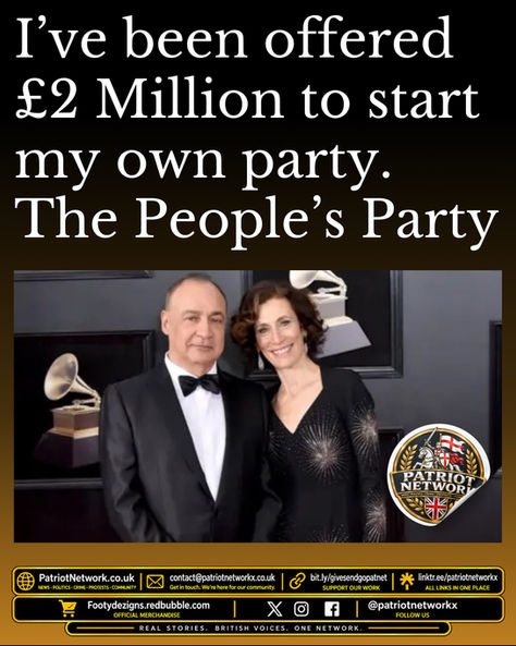 Shall I do it ? β¦. Will I get your support guys. A proper Peopleβs Party. Make Britain GREAT again!