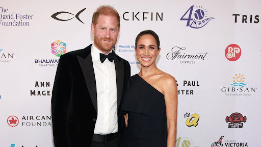 The Duke and Duchess of Sussex traveled to Canada to attend an event celebrating 40 years of fundraising for music producer David Foster ’s foundation.