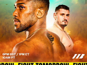 Boxing tomorrow night ..