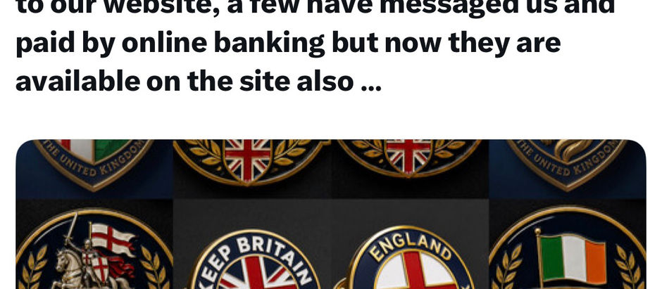 🚨 BREAKING: 🚨 ‼️ 🔔 😂👊🇬🇧 Hard Enamel Pin Badges now available and added to our website, a few have messaged us and paid by online banking but now they are available on the site also