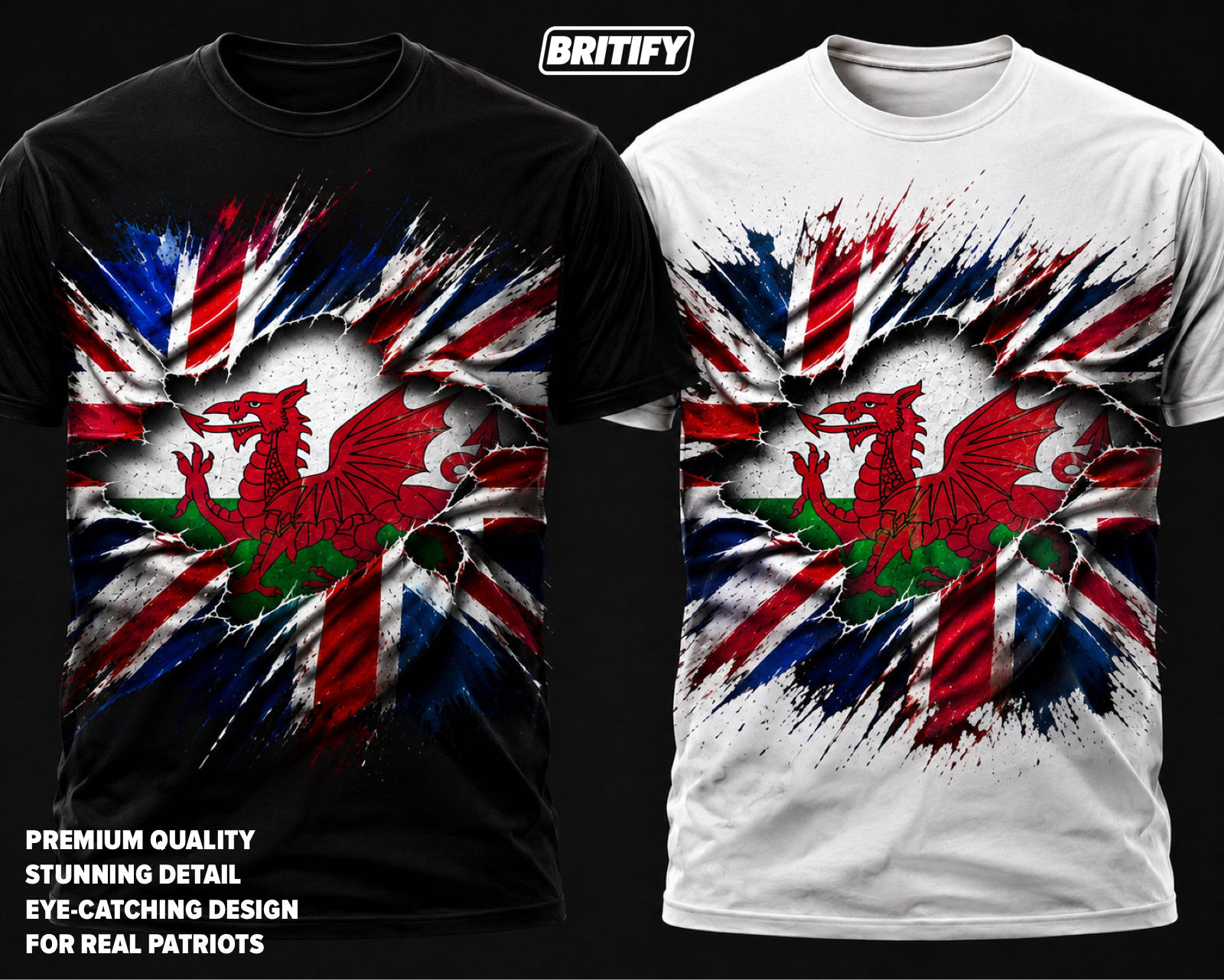 British Welsh Patriotic T-Shirt
