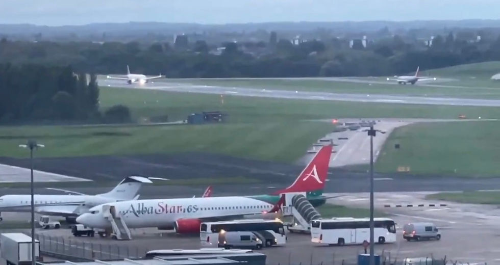 ⚠️ ALERT ⚠️ We now have footage of another private AlbaStar plane, this time in the cargo area of Birmingham airport.