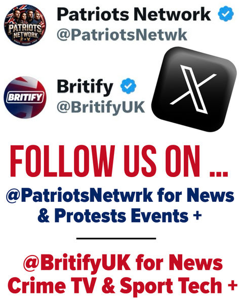 Made a few changes guys, main acc with over 25,400 followers is @PatriotsNetwk
Other acc about 11,600 followers is @BritifyUK Please #follow both on X, we will #followback ๐๐ฌ๐ง๐ด๓ ง๓ ข๓ ฅ๓ ฎ๓ ง๓ ฟ๐บ๐ธ