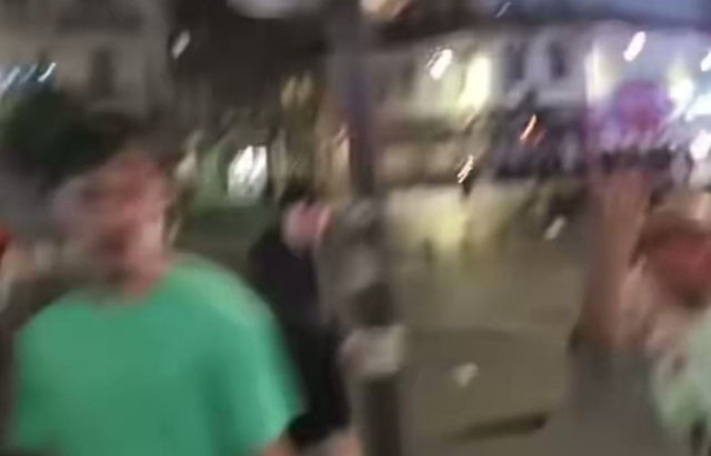 Madness in France after they lose to Spain in the World Cup.