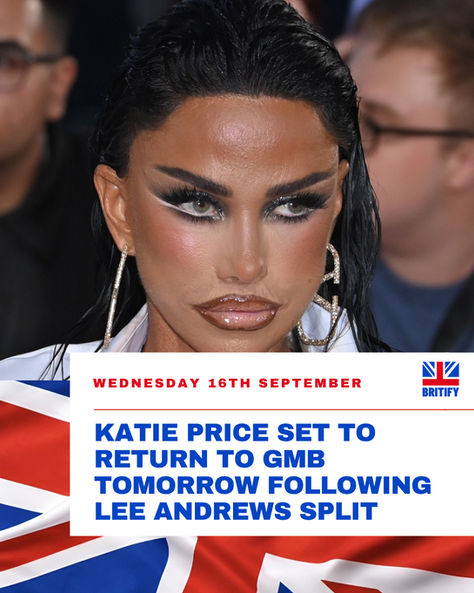 Katie Price will return to Good Morning Britain on Wednesday to address her reported split from Lee Andrews.