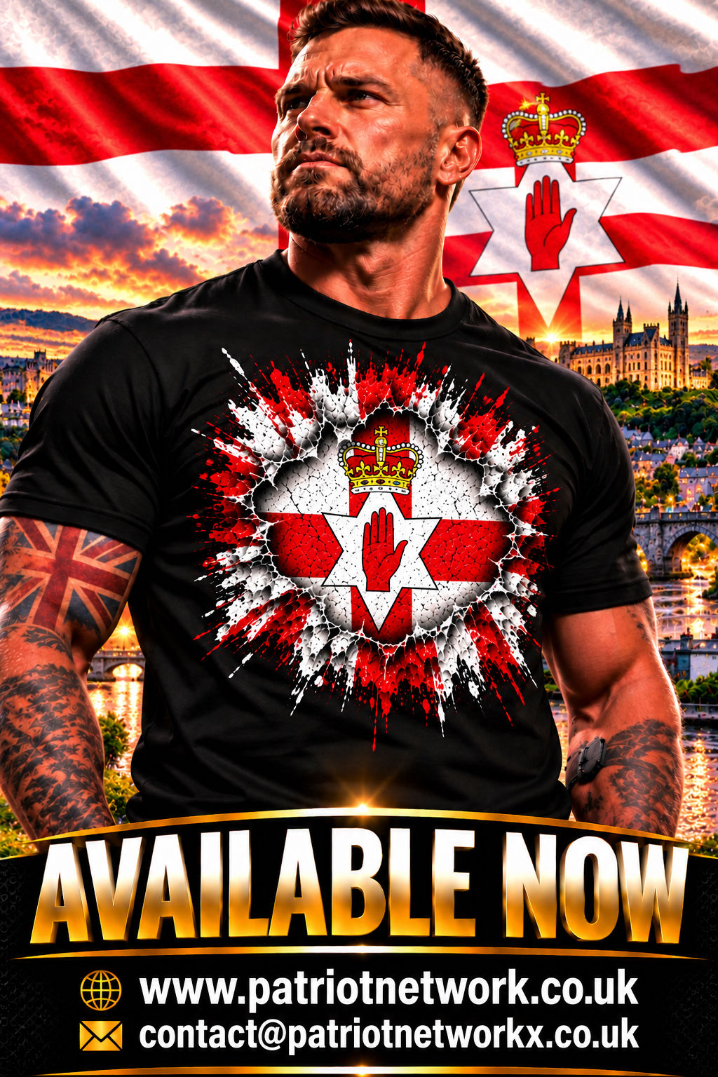 British Northern Irish Patriotic T-Shirt