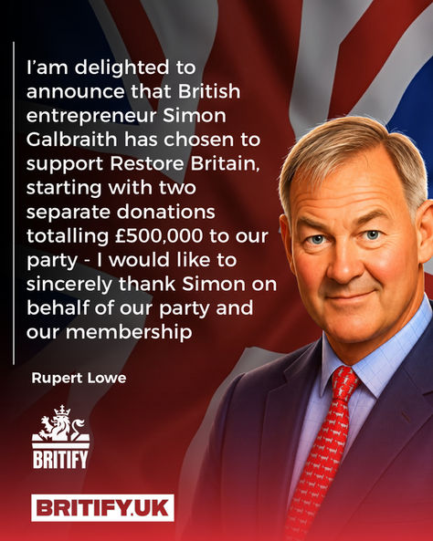 Rupert Lowe My Lord, Rupert Lowe .. Everyone has to support #RestoreBritain & #RupertLowe, be part of something very very special!