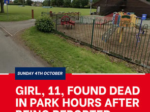 The girl was reported missing at around 11.20pm yesterday.