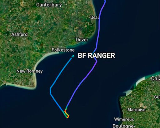 🚨 Invasion Alert: Border Force vessel Ranger is approaching Dover after picking up illegal immigrants from the centre of the channel