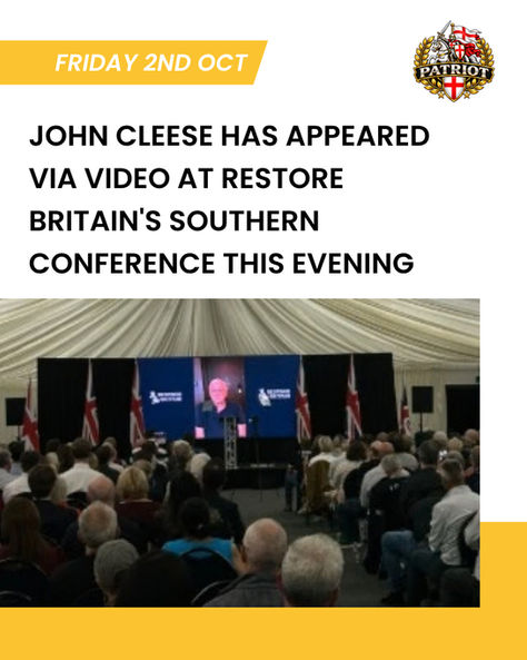 Legend @JohnCleese !! Quality. Instead of a takeaway guys. Spend £20 on joining #RestoreBritain instead.