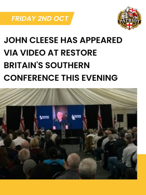 Legend @JohnCleese !! Quality. Instead of a takeaway guys. Spend Β£20 on joining #RestoreBritain instead.