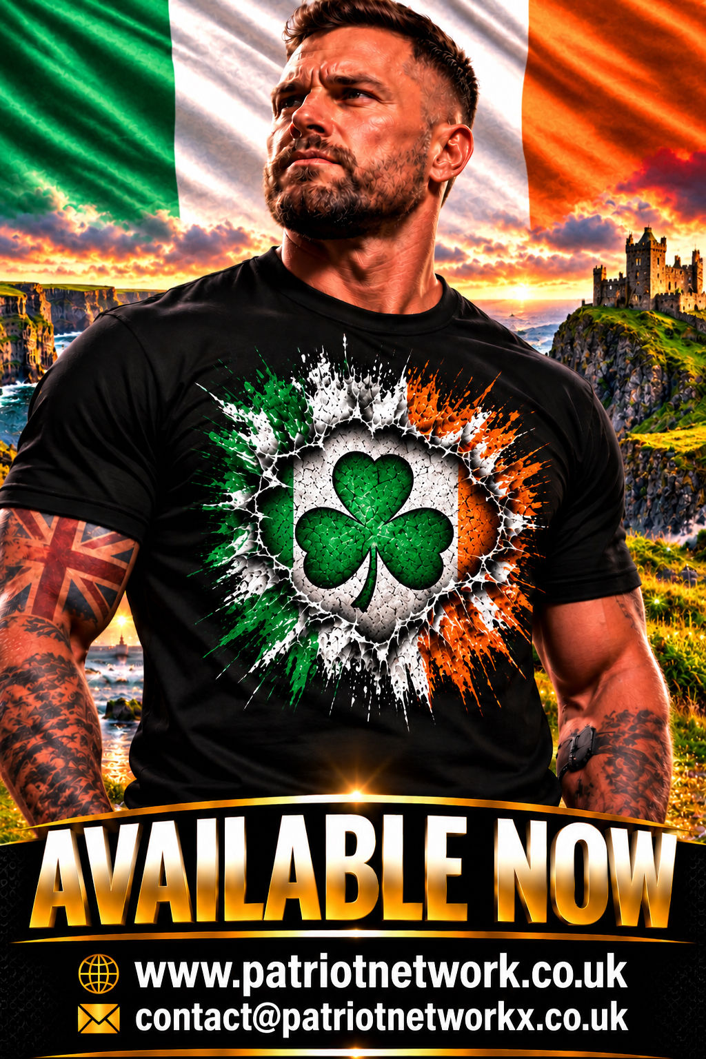 British Irish Patriotic T-Shirt