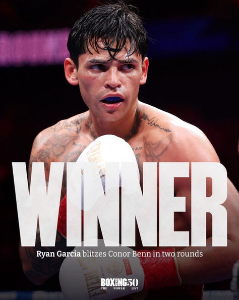 Gutted I fell asleep was absolutely shattered. Gutted for @ConorNigel he will be back. Congrats to @RyanGarcia .. I didn’t think it would end that early! #Boxing #GarciaBenn.