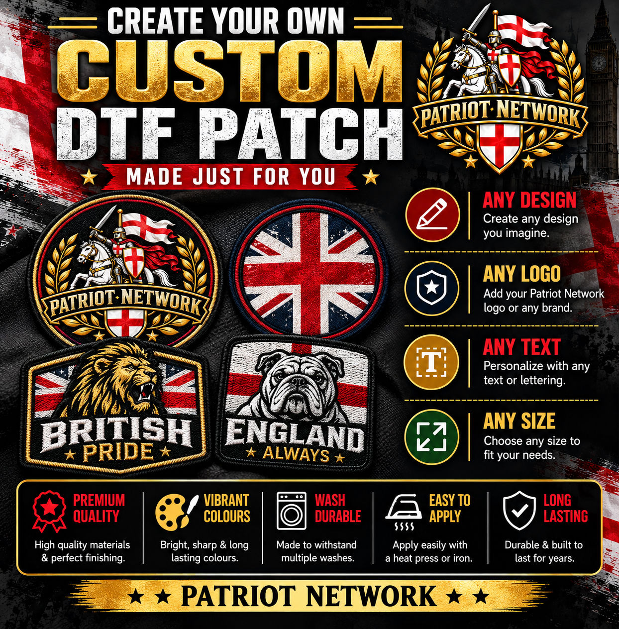 Embroidered Patches Any Images