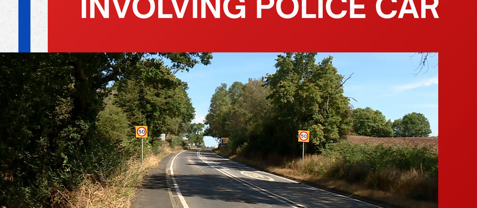 A man has died and a woman has been left critically injured in a crash after a pursuit involving a police car, Warwickshire Police has said.