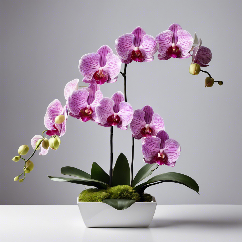 Orchid Silk Floral Arrangement