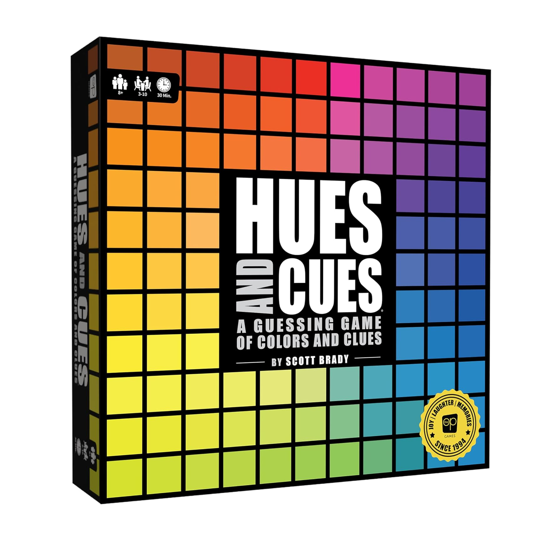 USAOPOLY HUES and CUES Vibrant Color Guessing Game Perfect for Family